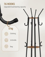 Coat stand dimensions and features