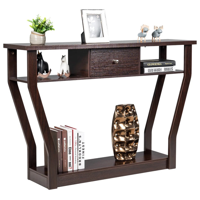 120 cm 3-tier console table – image 1