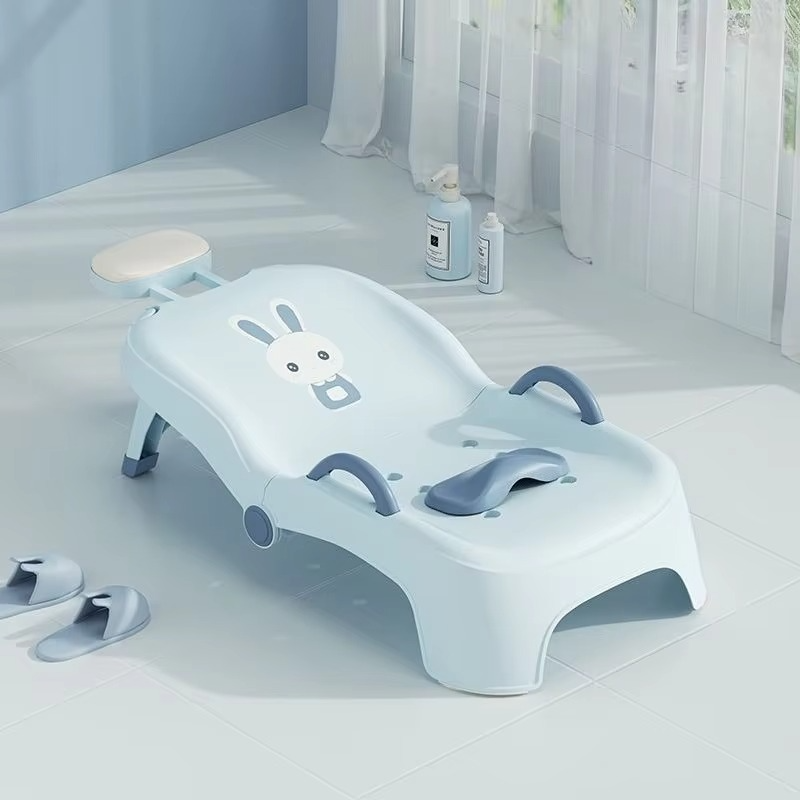 Portable Kids Shampoo Chair Foldable Salon Seat Chair With Shampoo Basin For Boys Girls Bath Product Can Sit and Adjust