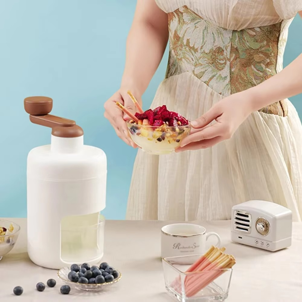 Diy Household Hand-Operated Shaved Ice Milk Shake Making Smoothie Machine Kitchen Hand Ice Breaker Mein Mein Ice Shaved Ice