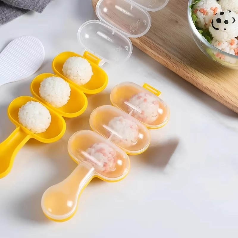 Reusable Spherical Rice-Ball Mould with Spoon