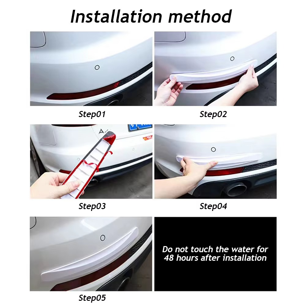 Adhesive Carbon-Look Car Bumper & Door Guard Strips – 9 Options
