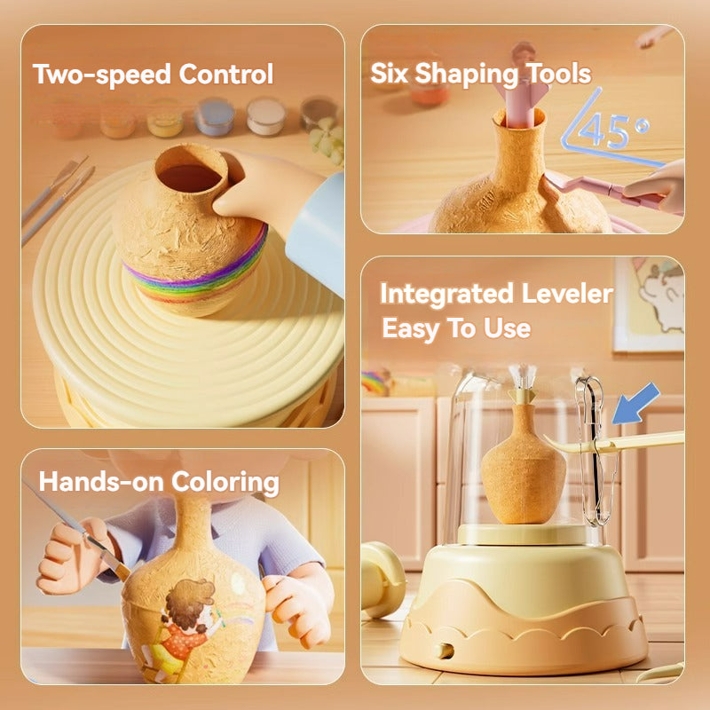Kids’ Electric Pottery Wheel Craft Kit
