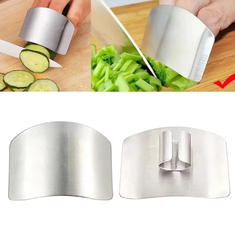 Stainless-Steel Finger Guard for Knife Preparation