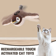 Rechargeable Flapping Bird Cat Toy with Chirping Sound & Catnip