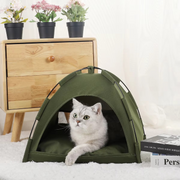 Warm Clamshell Pet Tent Bed