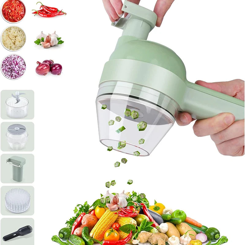 5-in-1 Rechargeable Cordless Food-Preparation Set