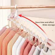 Rotating 11-Hole Folding Wardrobe Hanger – Black or White