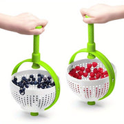 Manual Hand-Press Salad Spinner & Produce Washer