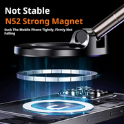 Foldable Vacuum-Suction Magnetic Phone Mount – Black or White