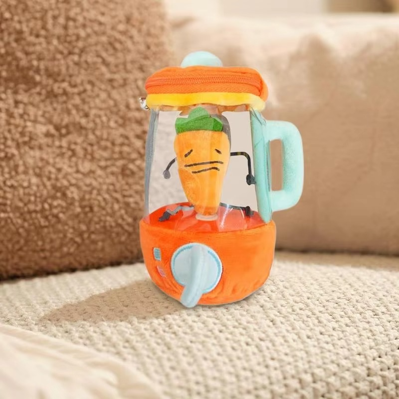 Pull-String Rotating Carrot Plush Toy