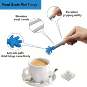 5-Inch Hand-Shaped Silicone Serving Tongs – 6 Options