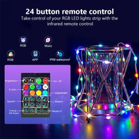 5m USB RGBIC Smart Fairy Lights – Bluetooth App & Remote