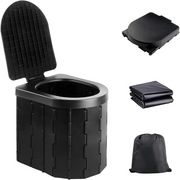 Folding Portable Camping Toilet with Waste Bags