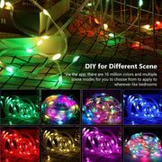 5m USB RGBIC Smart Fairy Lights – Bluetooth App & Remote