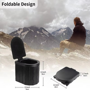 Folding Portable Camping Toilet with Waste Bags