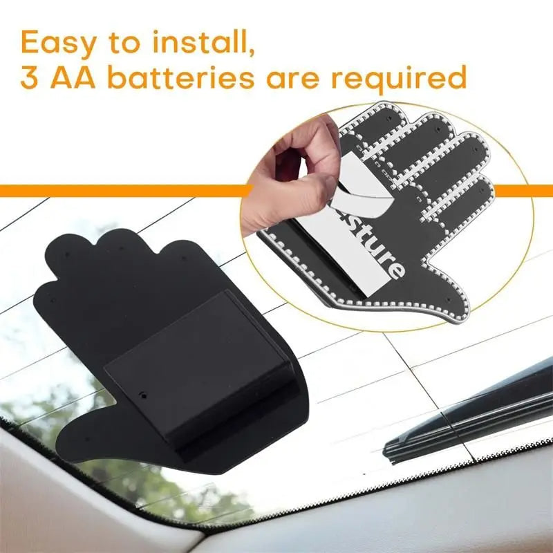 Remote-Controlled LED Hand Gesture Display Light – 3 Modes