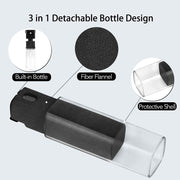 2-in-1 Refillable Screen-Cleaner Spray & Microfibre Wiper
