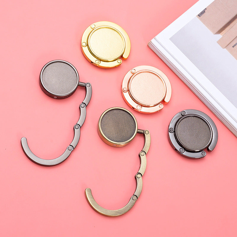 Foldable Metal Handbag Table Hook – 5 Finishes