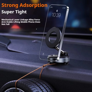 Foldable Vacuum-Suction Magnetic Phone Mount – Black or White