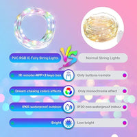 5m USB RGBIC Smart Fairy Lights – Bluetooth App & Remote