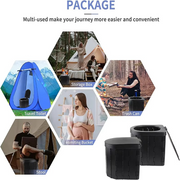 Folding Portable Camping Toilet with Waste Bags