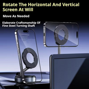 Foldable Vacuum-Suction Magnetic Phone Mount – Black or White
