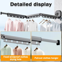 Collapsible Suction-Mounted Light-Laundry Drying Rack