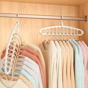 Rotating 11-Hole Folding Wardrobe Hanger – Black or White