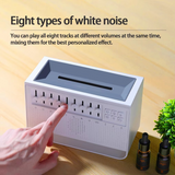 3 in 1 HIFI Bluetooth Speaker White Noise Sleep Aid Night Light Humidifier Machine with Free Combination of 8 Goup Nature Sound