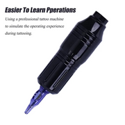 10pcs Tattoo Integrated Ballpoint Pen Disposable 5 Colors Universal Tattoo Drawing Practice Cartridge Needles for Rotary Machine