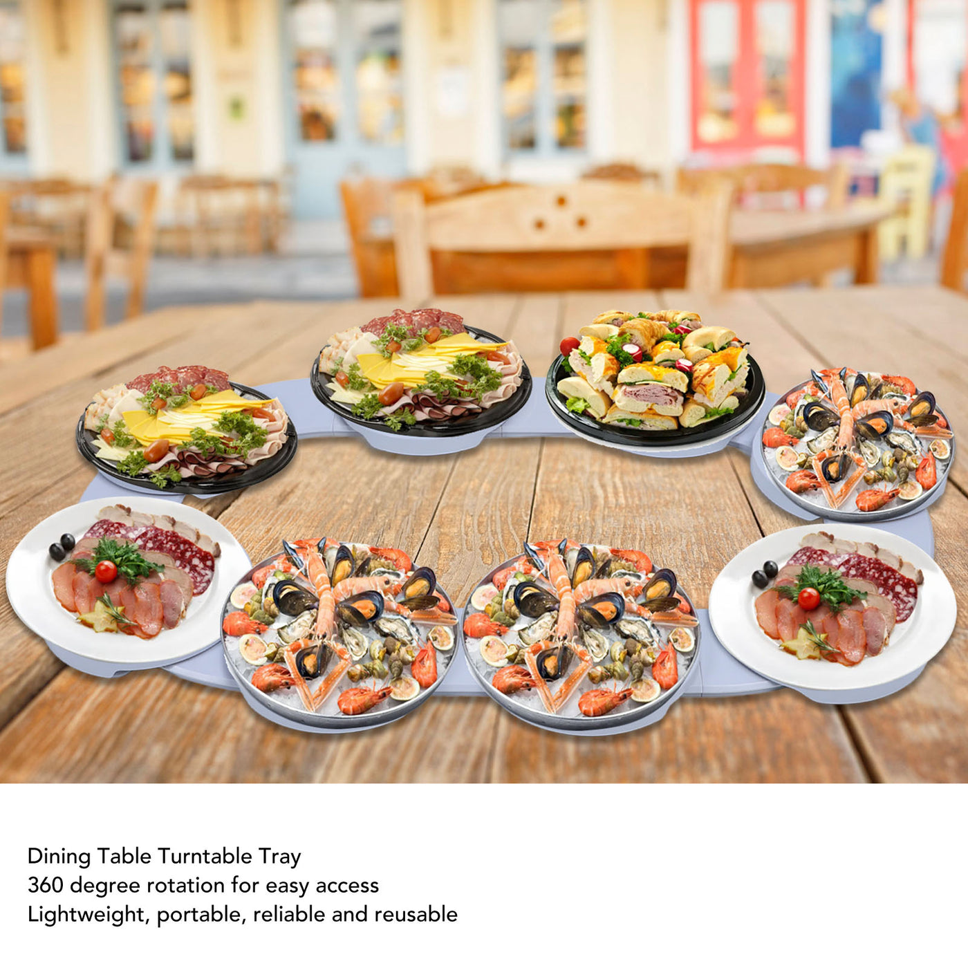 360° Rotating Dining-Table Serving Tray