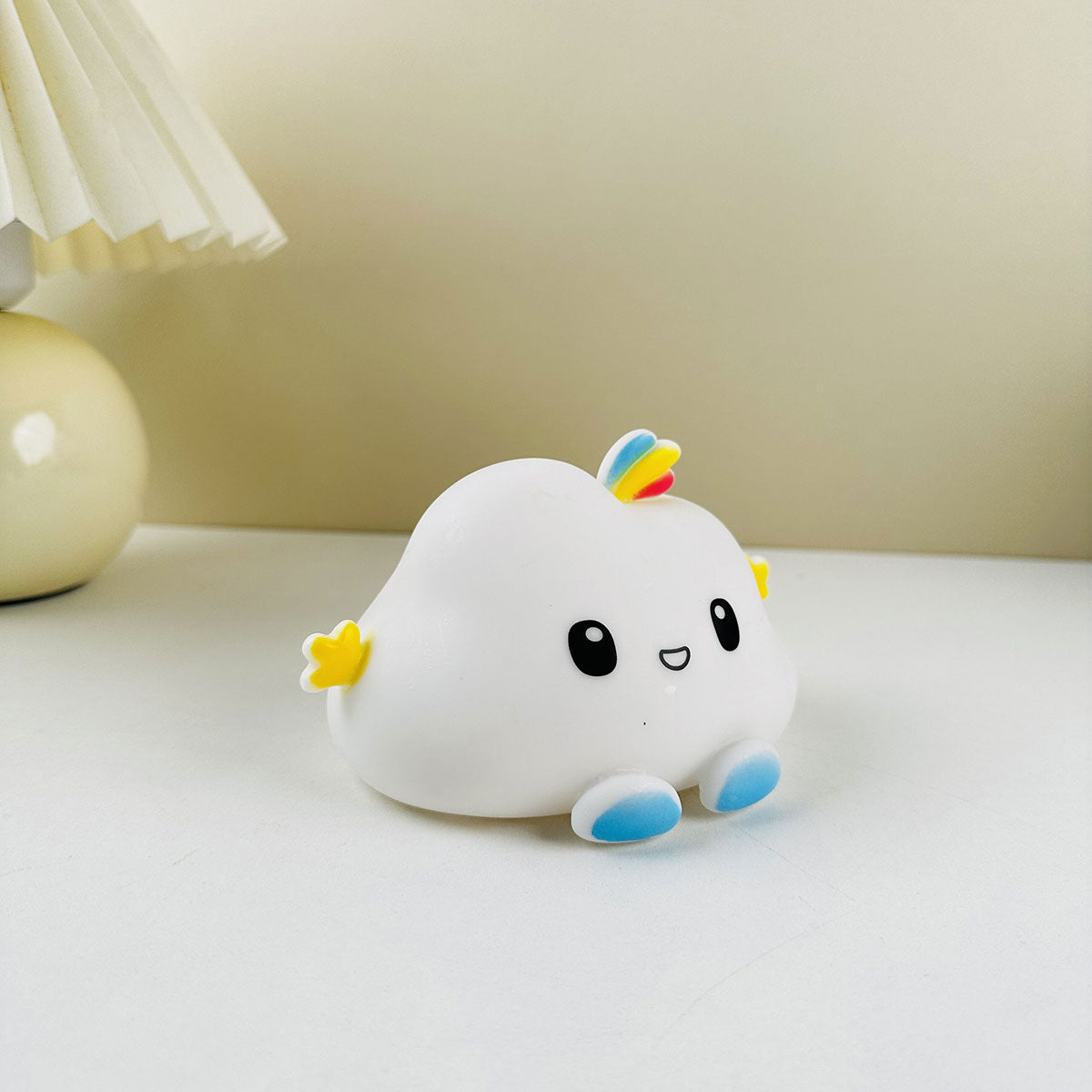Rechargeable Cloud Silicone Night Light – Yellow & 7-Colour Mode