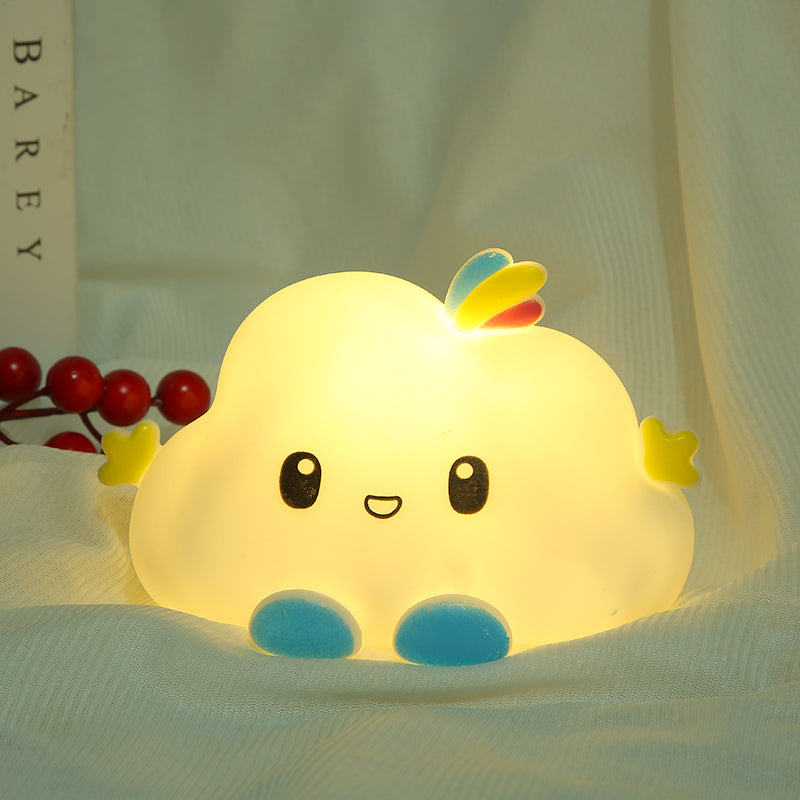 Rechargeable Cloud Silicone Night Light – Yellow & 7-Colour Mode