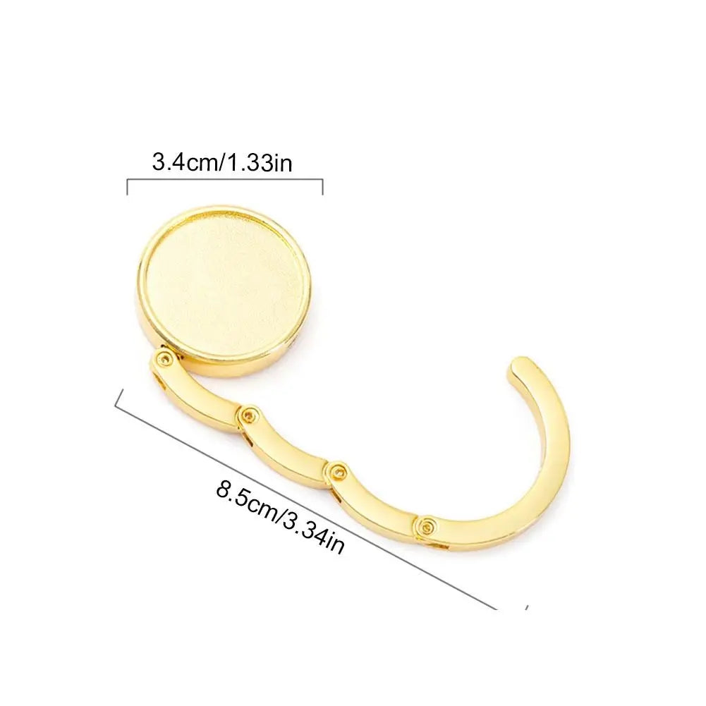 Foldable Metal Handbag Table Hook – 5 Finishes