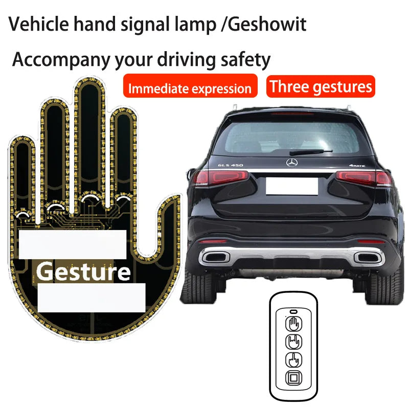 Remote-Controlled LED Hand Gesture Display Light – 3 Modes