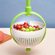 Manual Hand-Press Salad Spinner & Produce Washer