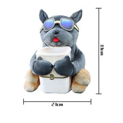 Plush Car Tissue Holder & Dry-Waste Organiser