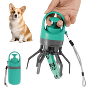 Portable Claw-Style Pet Waste Scooper with Bag Dispenser