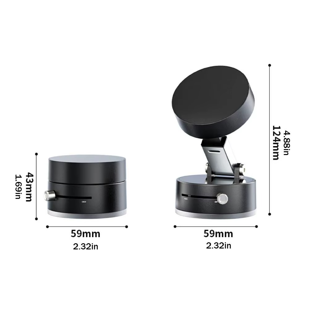 Foldable Suction-Base Magnetic Phone Holder – 3 Colours