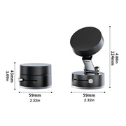 Foldable Suction-Base Magnetic Phone Holder – 3 Colours