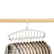 Rotating 11-Hole Folding Wardrobe Hanger – Black or White