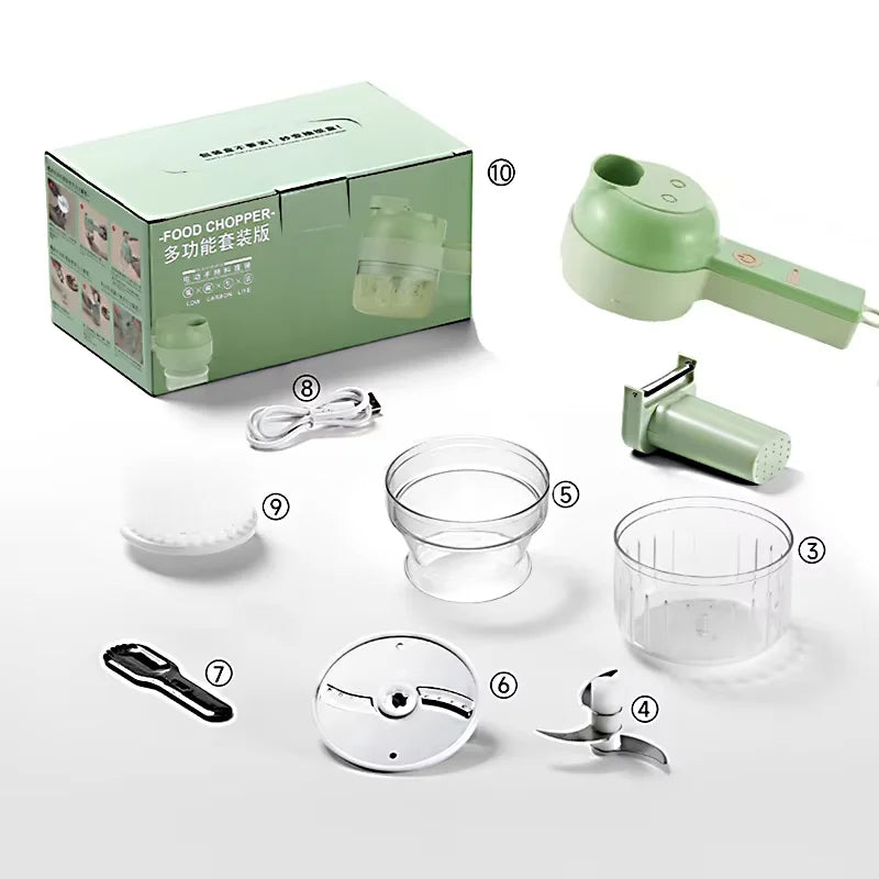 5-in-1 Rechargeable Cordless Food-Preparation Set