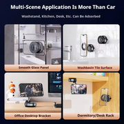 Foldable Vacuum-Suction Magnetic Phone Mount – Black or White