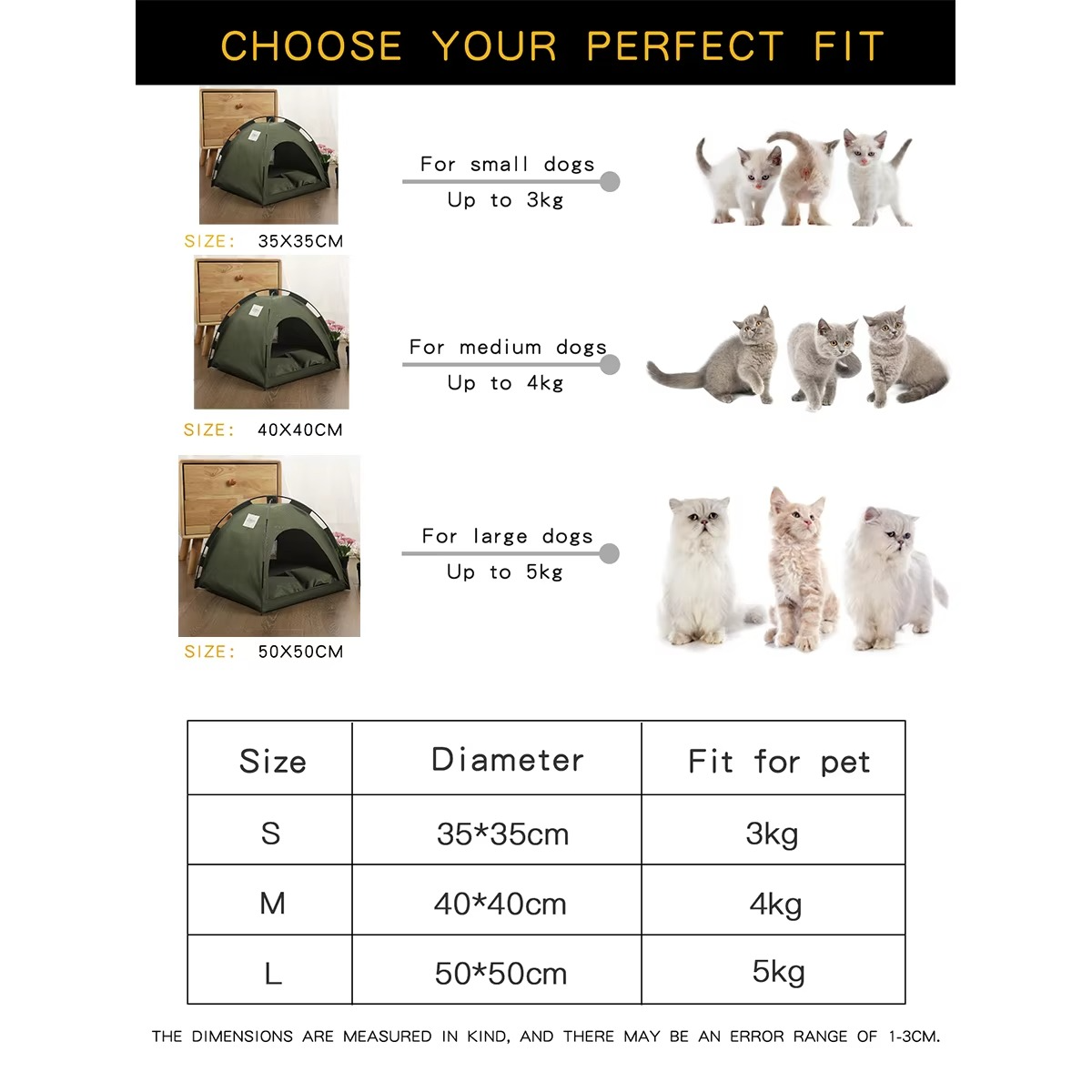 Warm Clamshell Pet Tent Bed