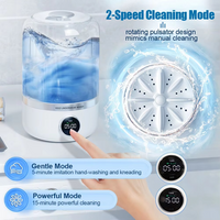 Cordless 1L Mini Washer for Underwear, Socks & Delicates
