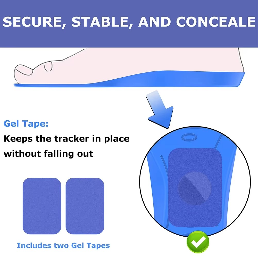 AirTag-Compatible Tracker-Holder Shoe Insoles – 7 Sizes