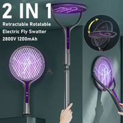 2-in-1 USB-Rechargeable Electric Insect Swatter with Stand