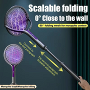 2-in-1 USB-Rechargeable Electric Insect Swatter with Stand