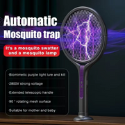 2-in-1 USB-Rechargeable Electric Insect Swatter with Stand